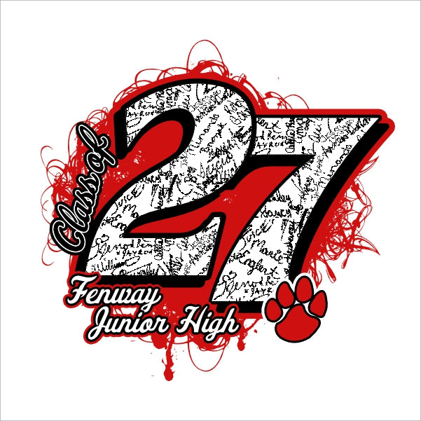 Senior Class of 2027 Shirt Design Template 27
