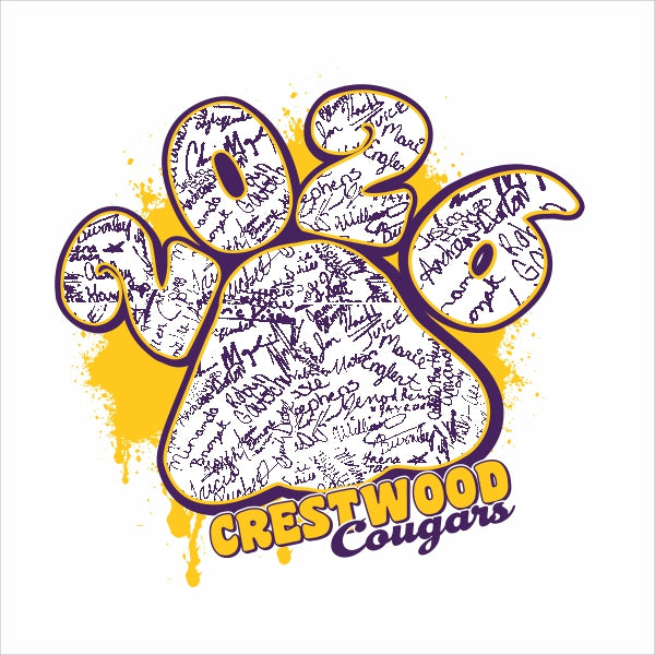 Class of 2026 graduation class shirt design template with customizable mascot and school colors