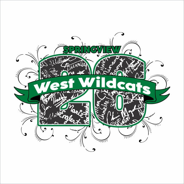 Class of 2026 class shirt design template with customizable mascot and graduation lettering