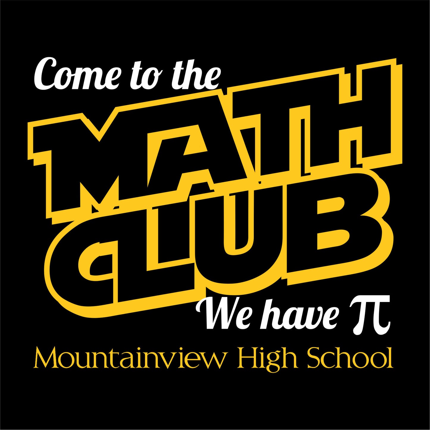 Math Club Shirt Design Template 01