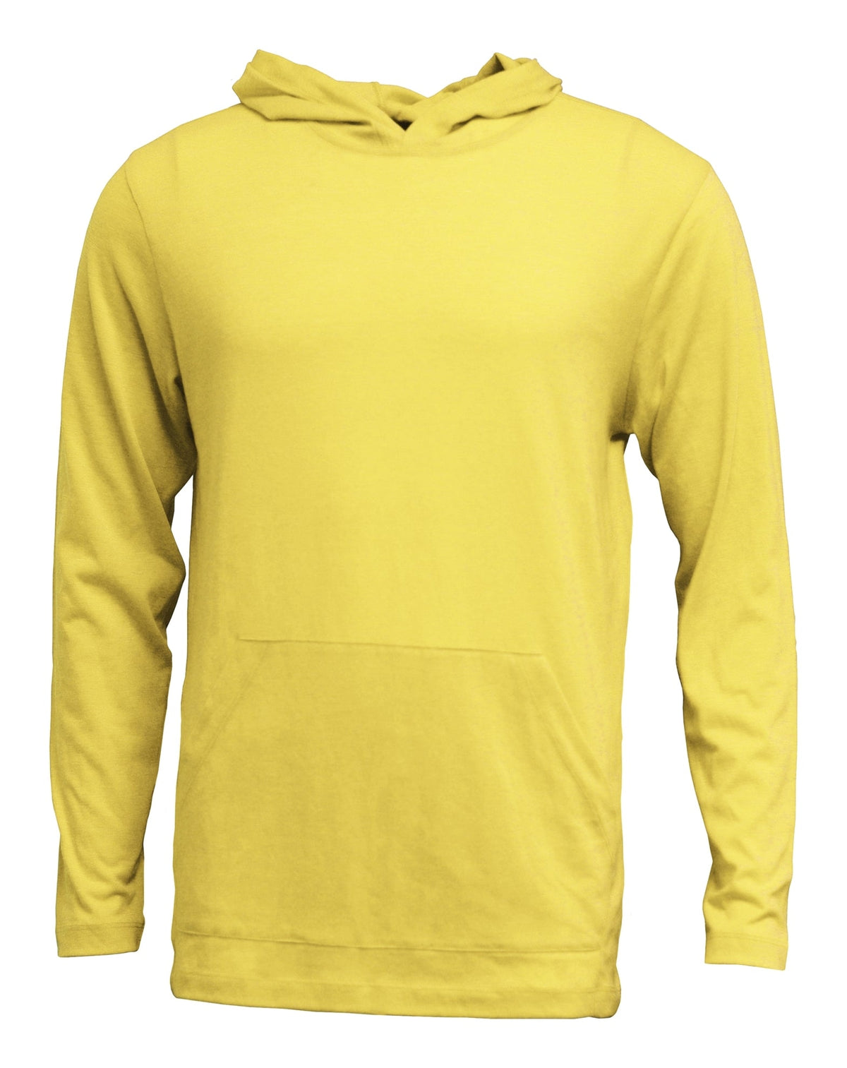 Tri-blend Long Sleeve Hooded T w/Front Muff Pocket