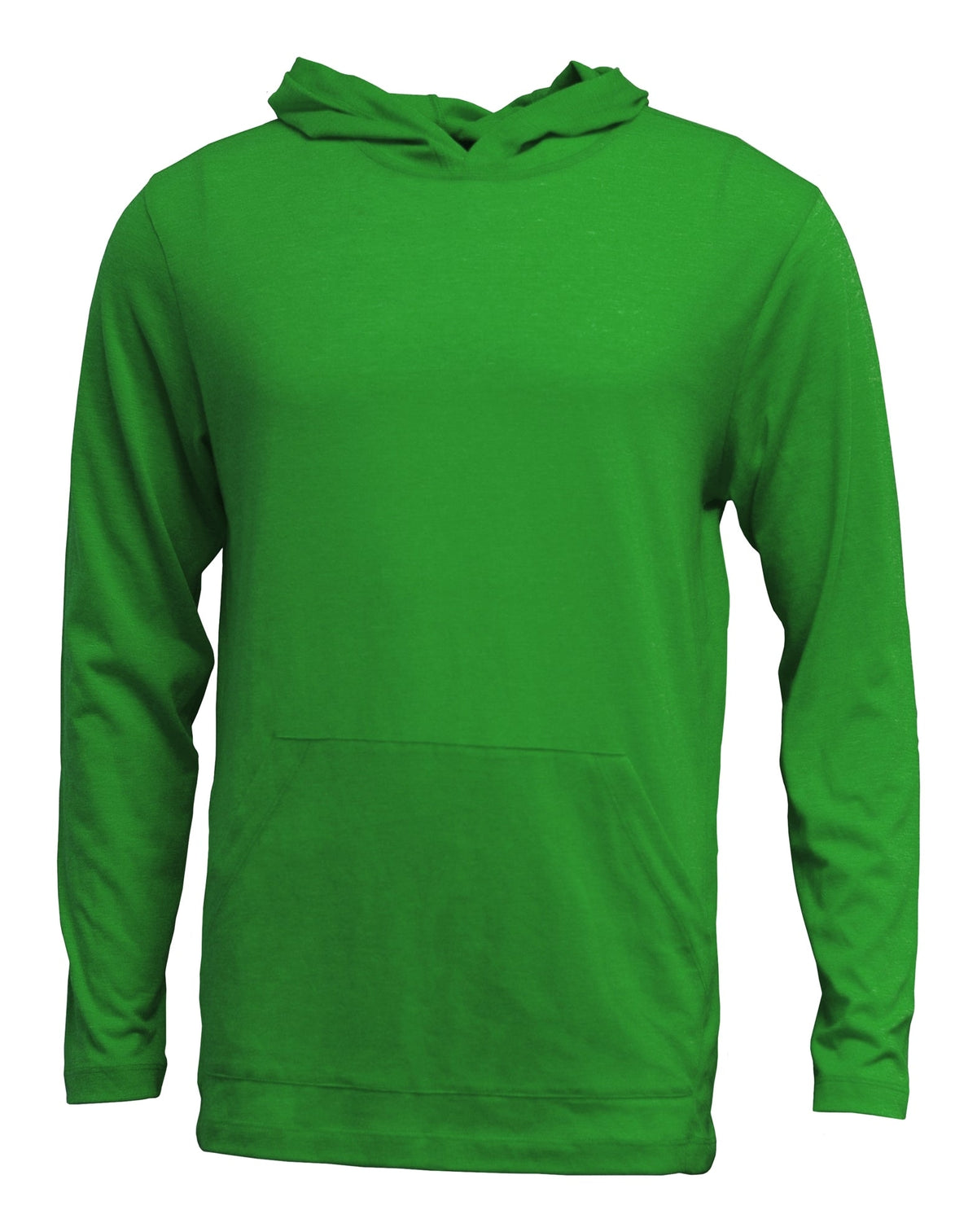 Tri-blend Long Sleeve Hooded T w/Front Muff Pocket