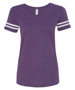 Ladies Vintage Football T