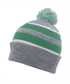 Knit Fold Over Pom-Pom Beanie