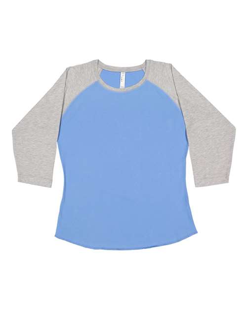 Ladies Baseball Fine Jersey 3/4 Sleeve Tee