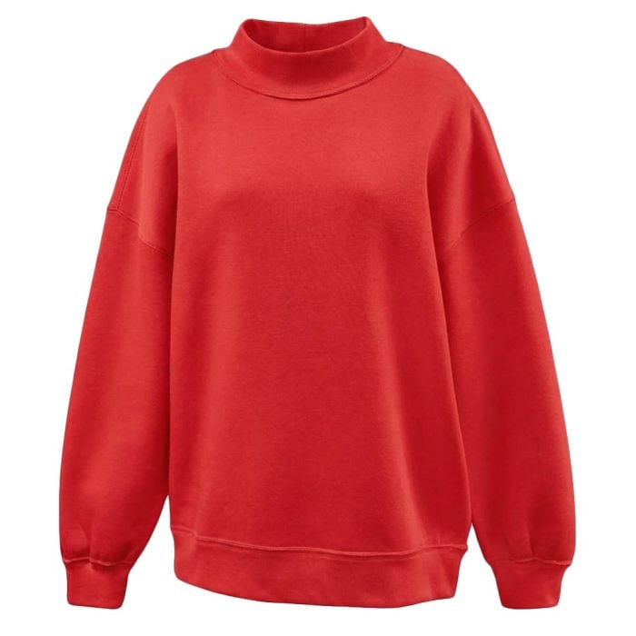 Girls/Ladies Soft Sponge Juliet Mockneck Sweatshirt