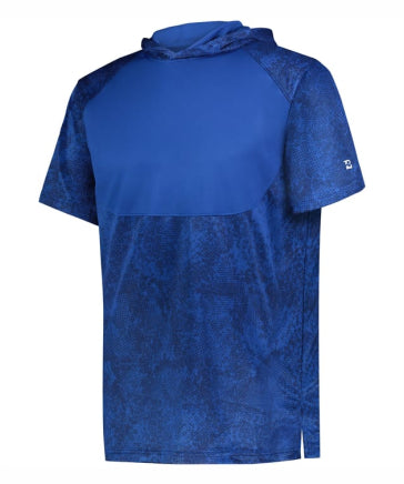 Stadium Print Short Sleeve Performance Hooded T