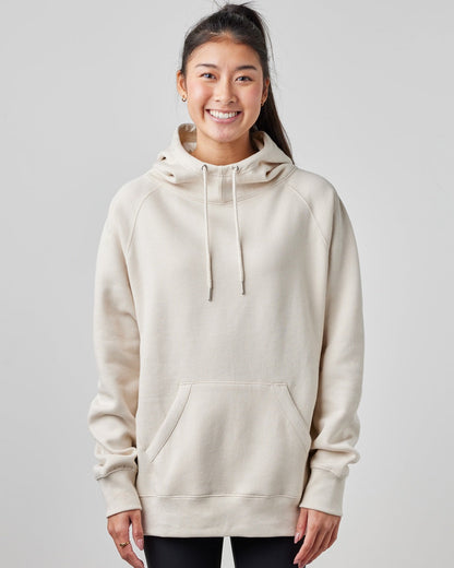 Ladies Scuba Neck Hooded Sweatshirt