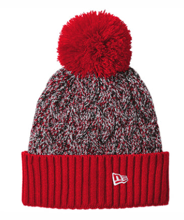 Marled Knit Pom Beanie