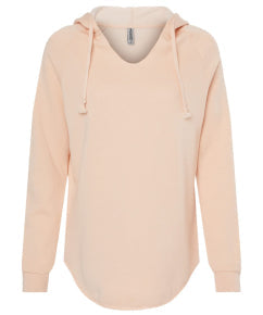 Ladies Wave Wash Hooded Sweatshirt