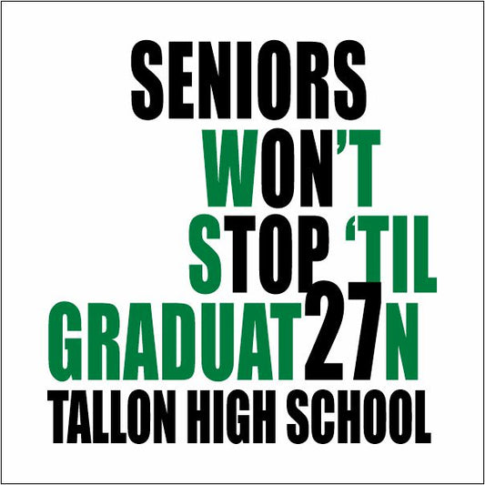 Senior Class of 2027 Shirt Design Template 07