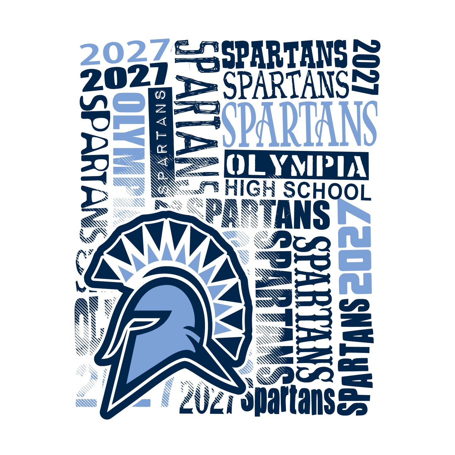 Senior Class of 2027 Shirt Design Template 11