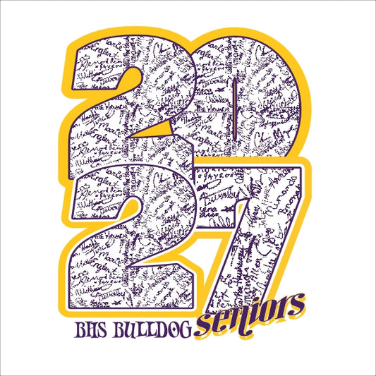 Senior Class of 2027 Shirt Design Template 21