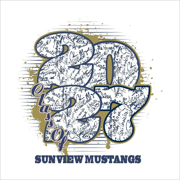 Senior Class of 2027 Shirt Design Template 23