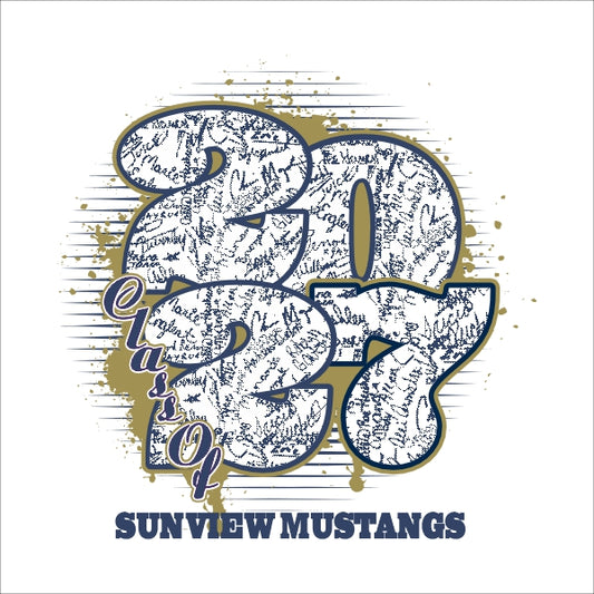 Senior Class of 2027 Shirt Design Template 23