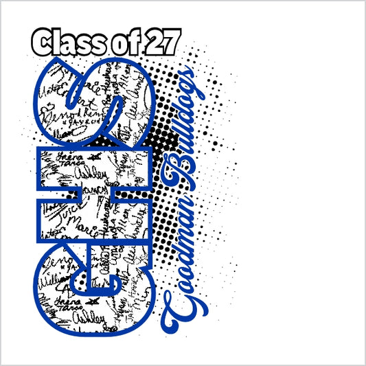 Senior Class of 2027 Shirt Design Template 24