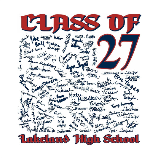 Senior Class of 2027 Shirt Design Template 25