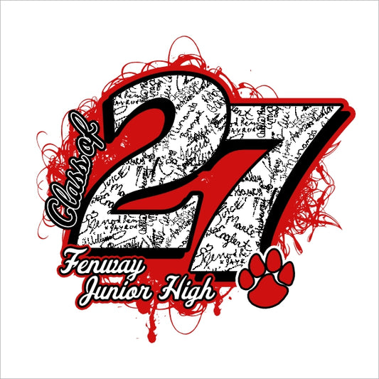 Senior Class of 2027 Shirt Design Template 27