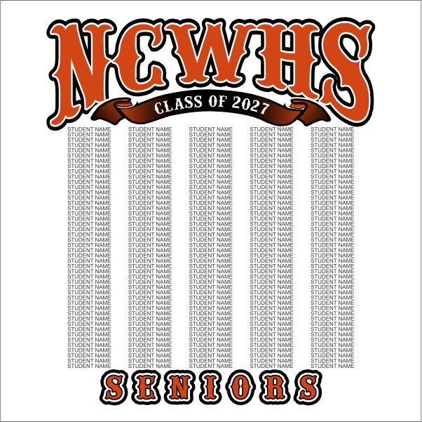 Senior Class of 2027 Shirt Design Template 30