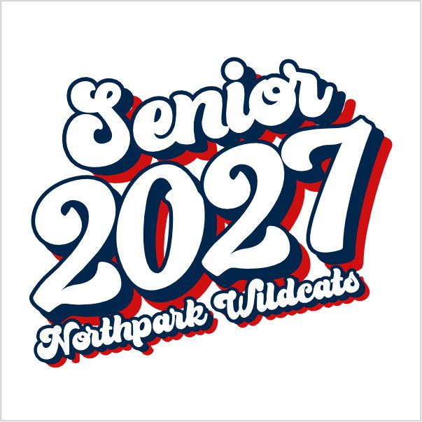 Senior Class of 2027 Shirt Design Template 01