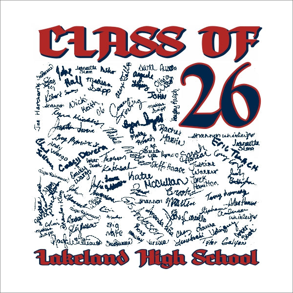 Senior Class of 2026 Shirt Design Template 25