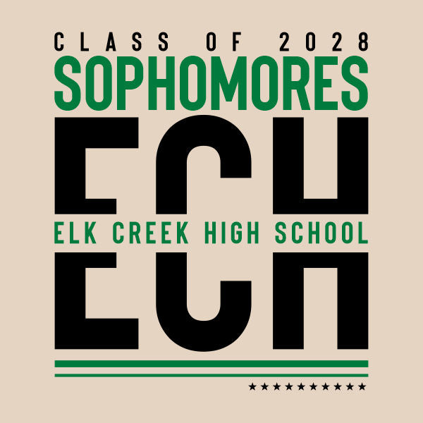 Sophomore Class Shirt Design Template 03