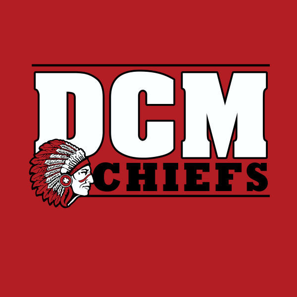 Chief mascot graphic school spiritwear design template for school spirit shirts