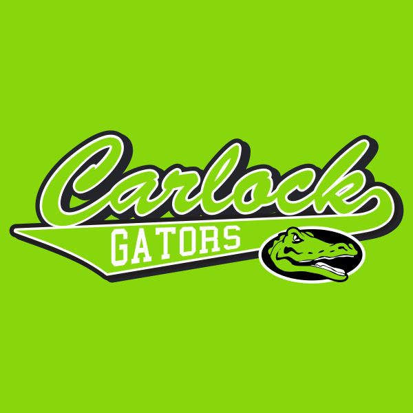 Script lettering gator mascot school spiritwear design template for t shirts and hoodies