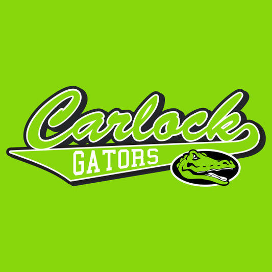 Script lettering gator mascot school spiritwear design template for t shirts and hoodies