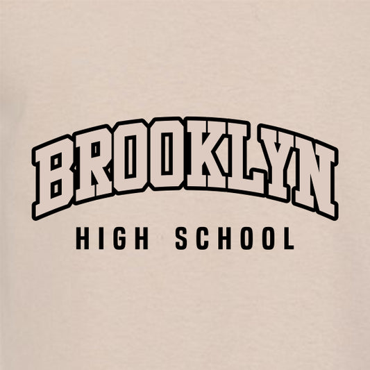 Bold typography bulldog mascot school spiritwear design template for high school apparel with puff raised ink
