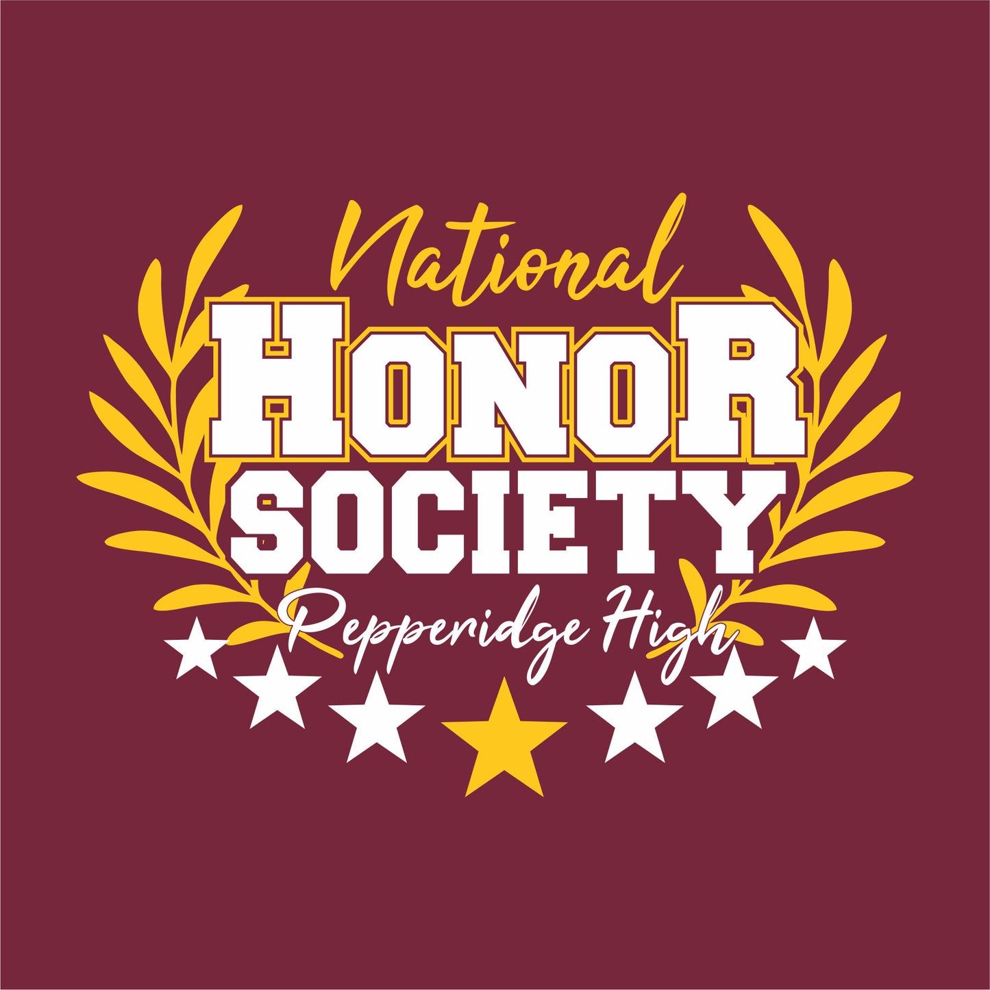 Honor Society Shirt Design Template 07