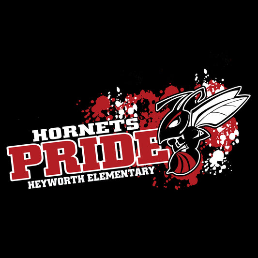 Hornet pride school spiritwear design template for school apparel