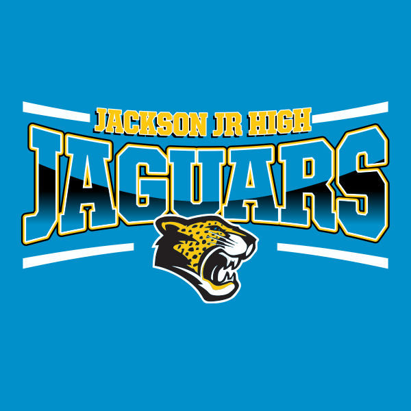 Athletic style jaguar mascot school spiritwear design template for spirit shirts