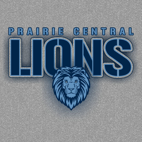 Bold lion mascot school spiritwear design template for custom school apparel