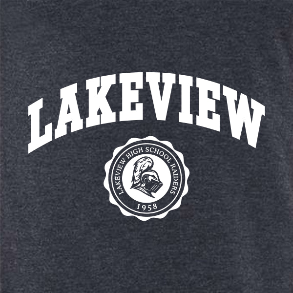 Lion crest emblem school spiritwear design template for school spirit shirts
