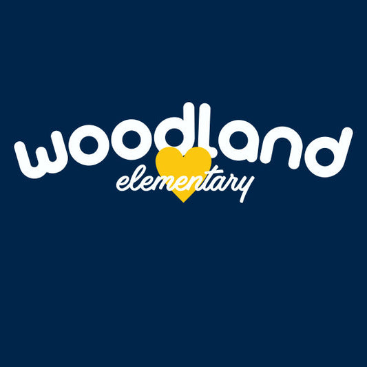 Elementary school spiritwear design customized with a heart, school name and mascot
