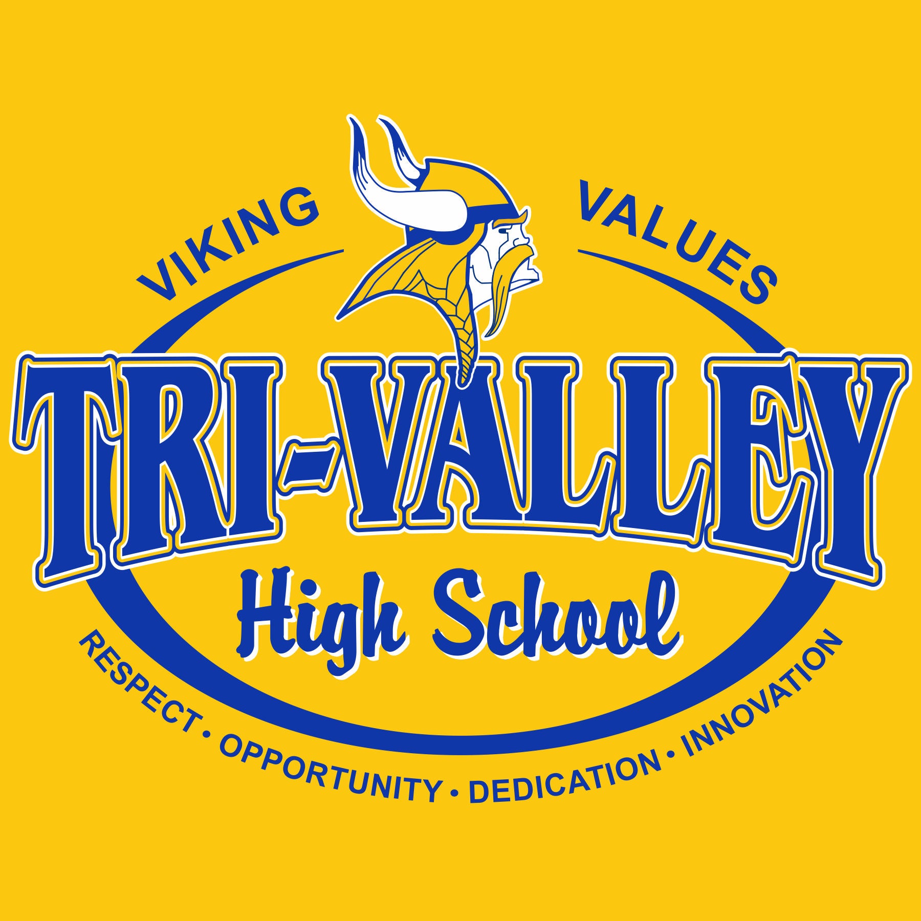 Viking badge emblem school spiritwear design template for high school apparel