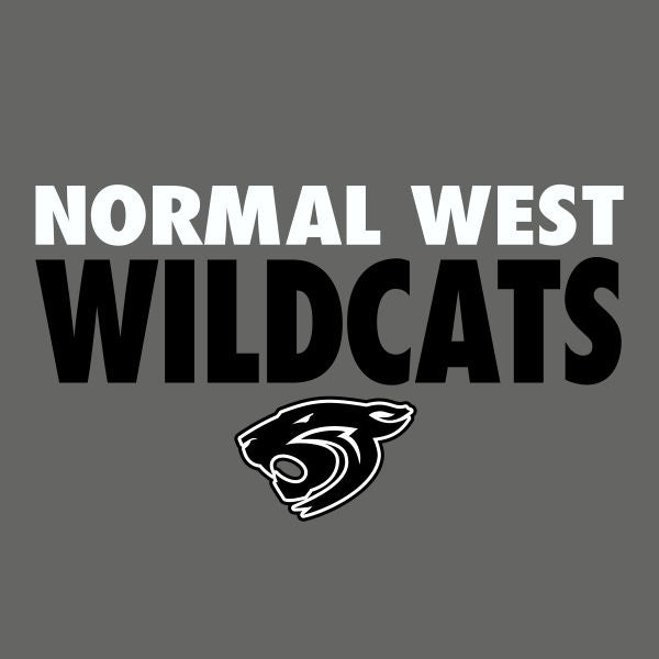 Wildcat mascot head school spiritwear design template for fan apparel