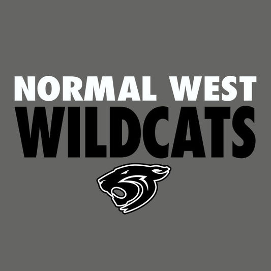 Wildcat mascot head school spiritwear design template for fan apparel