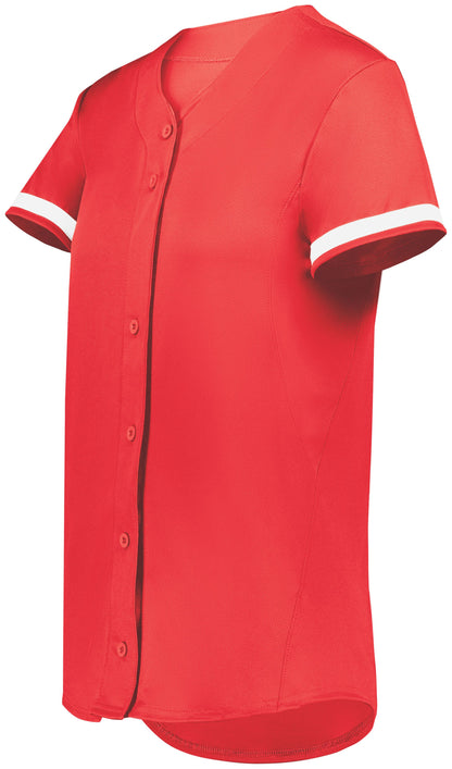 Ladies/Girls Cutter Full Button Softball Jersey