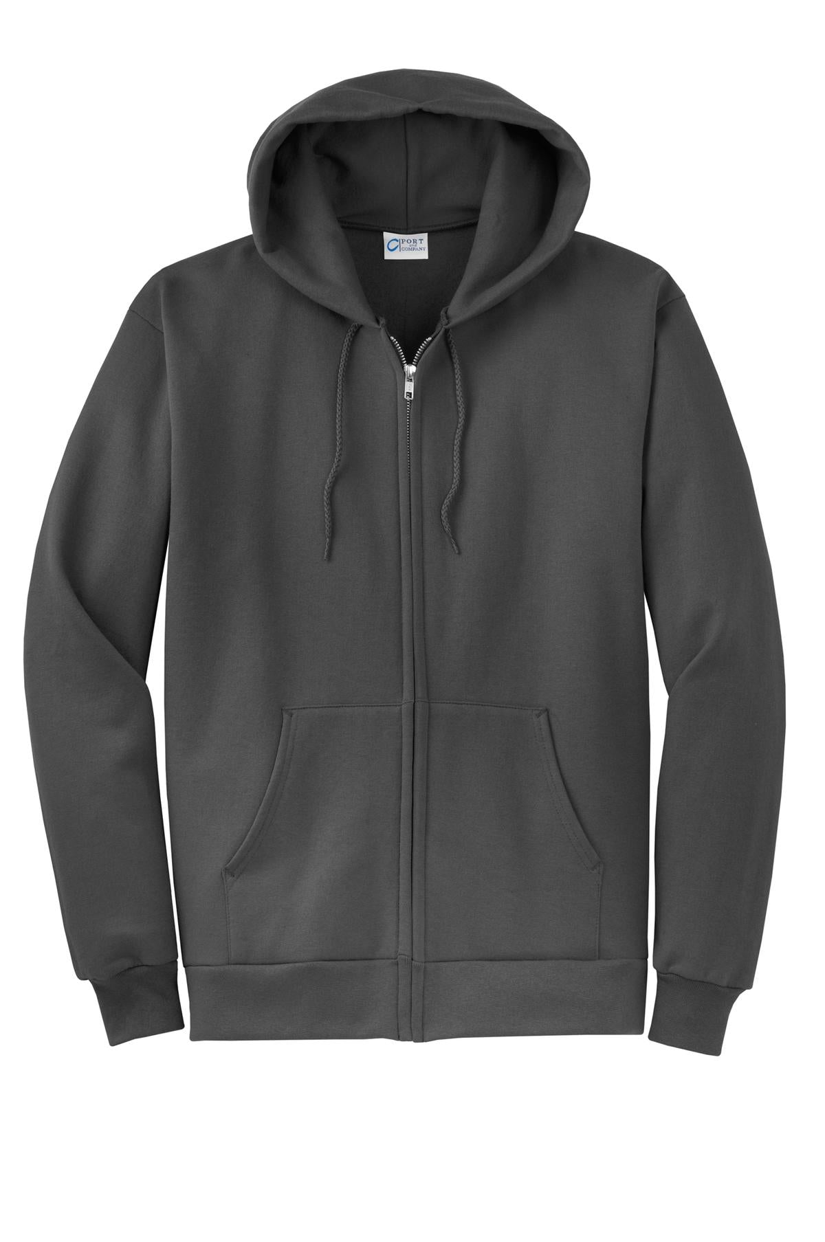 Basic Full-Zip Hooded Sweatshirt