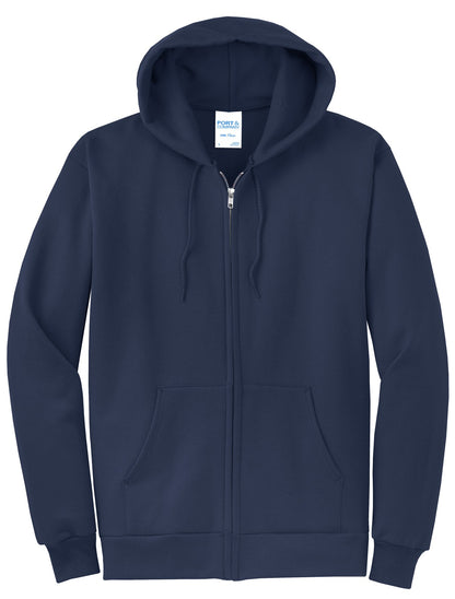 Basic Full-Zip Hooded Sweatshirt