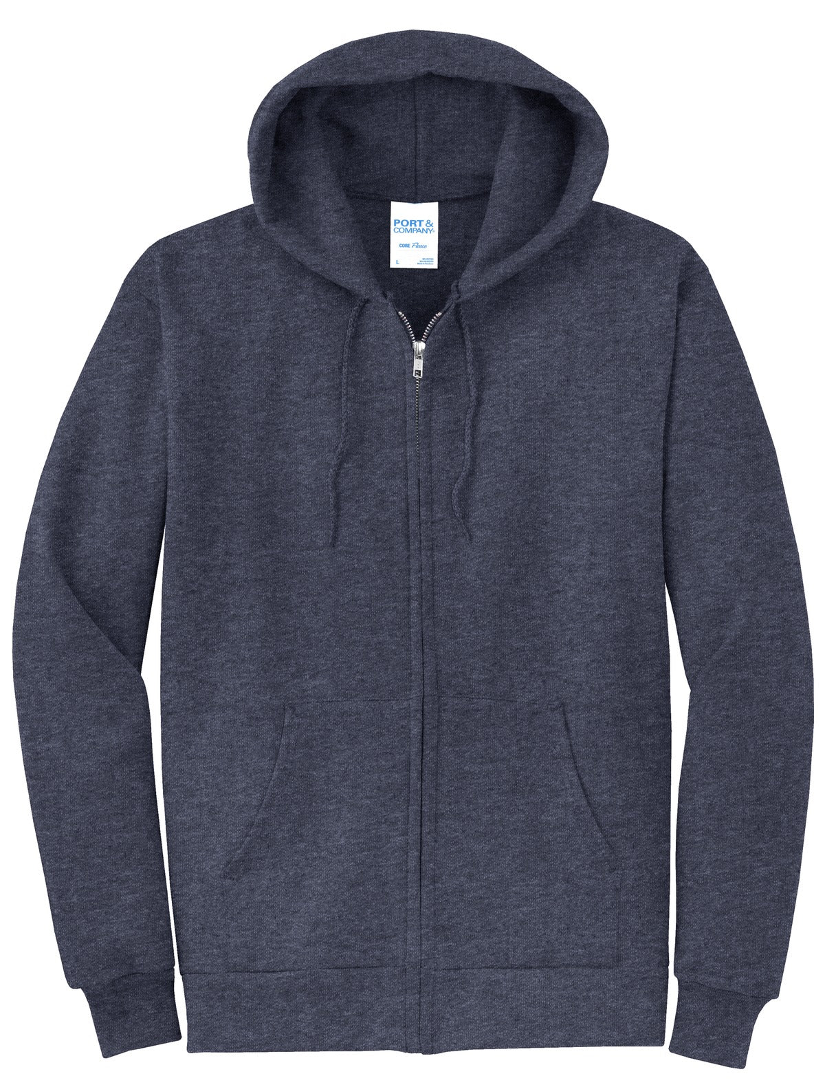 Basic Full-Zip Hooded Sweatshirt